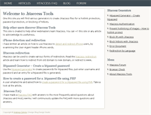 Tablet Screenshot of htaccesstools.com